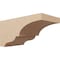 Ekena Millwork 10"W x 20"D x 10"H Wide Asheboro Rough Cedar Woodgrain TimberThane Corbel, Primed Tan CORUR10X20X10ASHRCPR - alternate 1